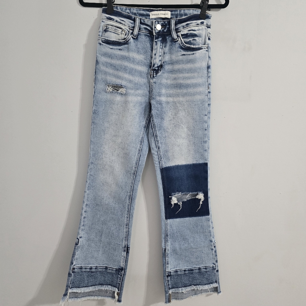 Flying Monkey Light Blue Flare Jeans